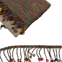 Στριφτό μεταλλικό κρόσι με τελείωμα παγιέτα Πολύχρωμο 5 cm Στριφτό μεταλλικό κρόσι με τελείωμα παγιέτα Πολύχρωμο 5 cm