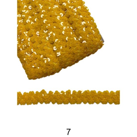 Ελαστική παγιετα 2cm σε 14 χρώματα (99537)