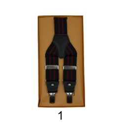 Ανδρικές τιράντες δίχρωμες ριγέ σε 4 χρώματα