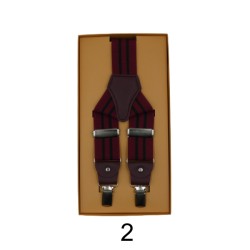 Ανδρικές τιράντες δίχρωμες ριγέ σε 4 χρώματα