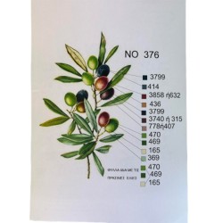 Καρε No 376 ελια ανθέμιο 0.90 x 0,90 m