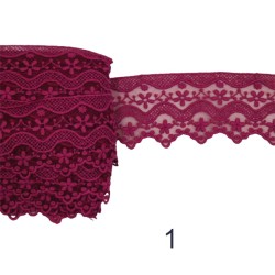 Γαλλική δαντέλα σαντιγί σε 5 χρώματα 6cm 