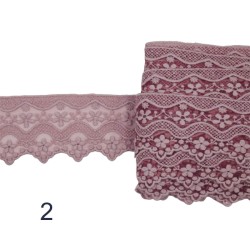 Γαλλική δαντέλα σαντιγί σε 5 χρώματα 6cm 