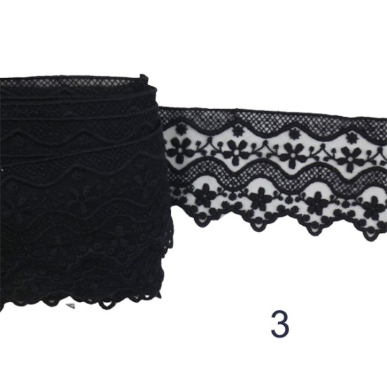 Γαλλική δαντέλα σαντιγί σε 5 χρώματα 6cm  (98776)