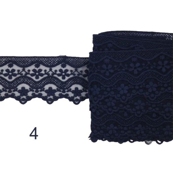 Γαλλική δαντέλα σαντιγί σε 5 χρώματα 6cm  (98777)