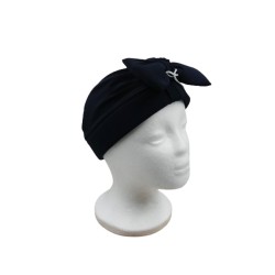 Τυρμπάν σκούρο μπλε με φιόγκο Τυρμπάν σκούρο μπλε με φιόγκο