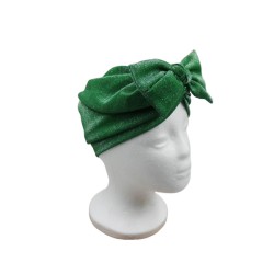 Τυρμπάν στρας πράσινο με φιόγκο Τυρμπάν στρας πράσινο με φιόγκο