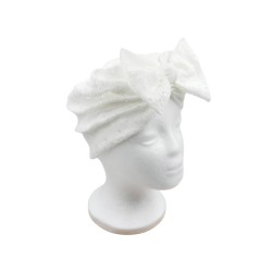 Τυρμπάν λευκό διάτρητο με φιόγκο Τυρμπάν λευκό διάτρητο με φιόγκο