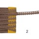 Δαντέλα σε 2 χρώματα χρυσό και rose gold 2.5 cm  (100080)