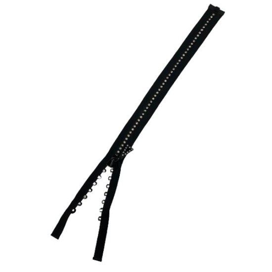 διαχωριζόμενο φερμουάρ στρας 50cm (96455)