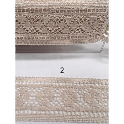 Ατραντέ βαμβακερή δαντέλα 5cm σε 4 χρώματα