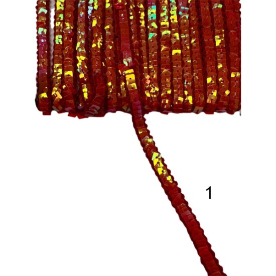 Τρέσα ελαστική με παγιέτα ιριδίζουσα  0.50cm  ()