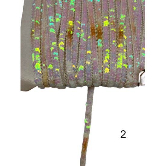 Τρέσα ελαστική με παγιέτα ιριδίζουσα  0.50cm  (103455)
