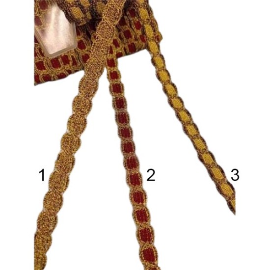 Τρέσα στενή με σχέδιο οβάλ 1cm ()