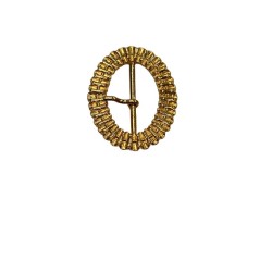 τοκάς  χρυσός μεταλλικός  οβάλ (5,5 x 4.5 cm ) 