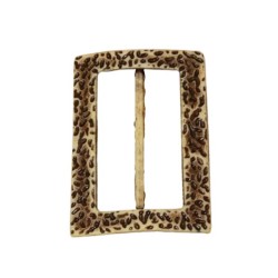 τοκάς ανάγλυφος  για παλτό (9,5 x 6.5 cm)