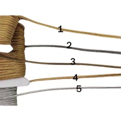 Κορδόνι πλακέ μεταλλικό 1mm σε 5 χρώματα Κορδόνι πλακέ μεταλλικό 1mm σε 5 χρώματα