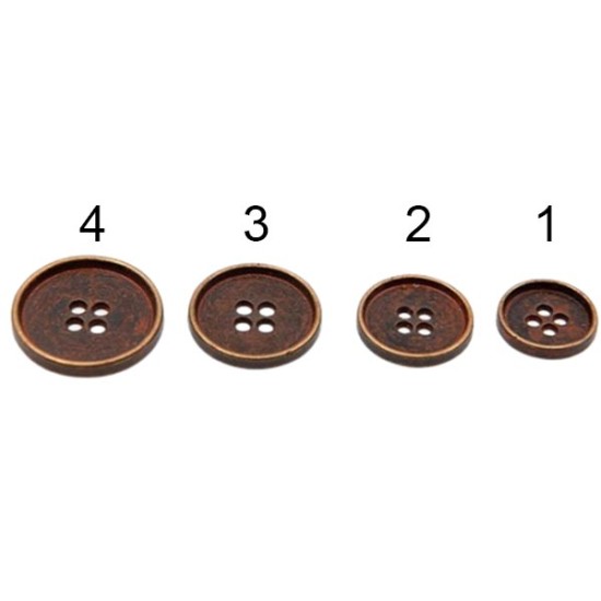 Μπρονζέ μεταλλικό κουμπί  ()