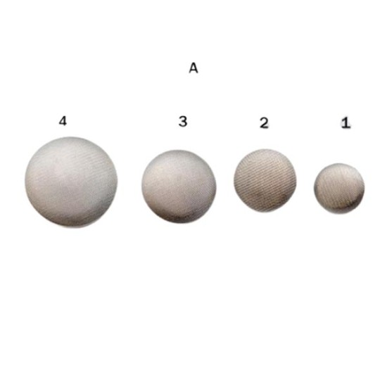 Κουμπί ματ ασημί χρυσό ()