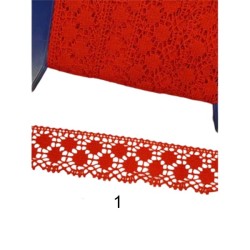 δαντέλα βαμβακερή 3cm σε 3 χρώματα