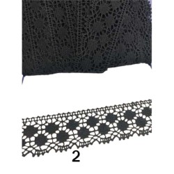 δαντέλα βαμβακερή 3cm σε 3 χρώματα δαντέλα βαμβακερή 3cm σε 3 χρώματα