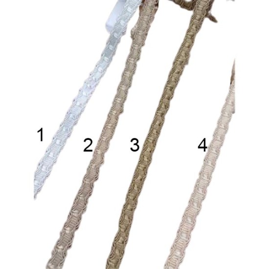 Τρέσα φλος 1.5cm σε 5 χρώματα ()