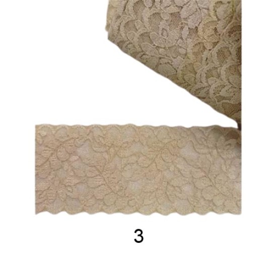 Δαντέλα ατραντέ ελαστική 6.5cm (8 χρώματα)  (105199)