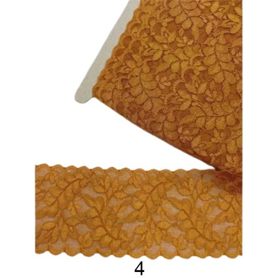 Δαντέλα ατραντέ ελαστική 6.5cm (8 χρώματα)  (105200)