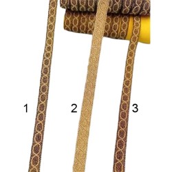 Τρέσα λεπτή μεταλιζέ 1cm σε 3 χρώματα 1cm