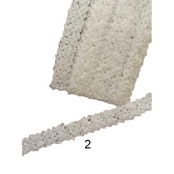 Τρέσα ρούχων τύπου Σανέλ 1.5cm σε 2 χρώματα