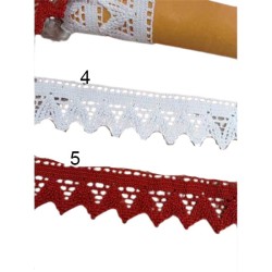 Δαντέλα βαμβακερη  3.5 cm σε 6 χρώματα