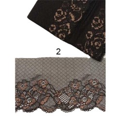 Δίχρωμη δαντέλα σαντιγί (2 Χρώματα) 14cm