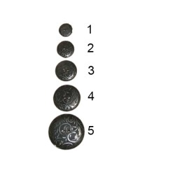 Κουμπιά μαύρο νίκελ με σχέδιο λαχούρ