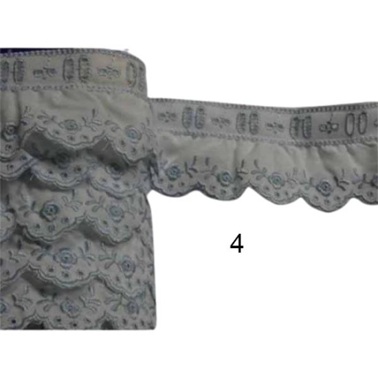 δαντέλα τρουτρου 4cm σε 4 χρώματα  (105815)