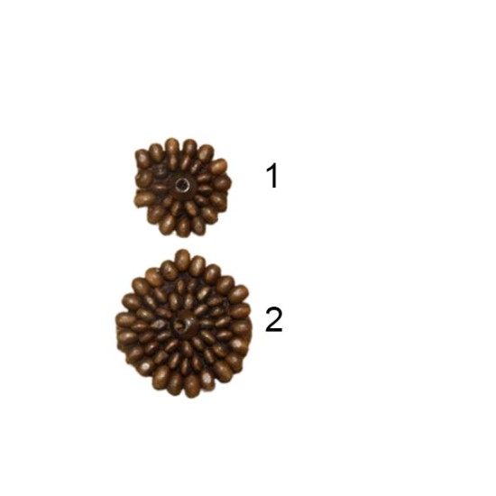 Κουμπί μόδας με ξύλινες χάντρες ()