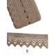 Βαμβακερή δαντέλα με μύτη 7cm σε 5 χρώματα  (103823)