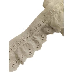 Δαντέλα Ασπροκέντημα 6cm