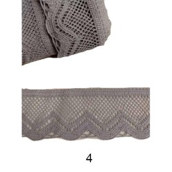 Δαντέλα Βαμβακερή Μονόχρωμη 6cm (4 χρώματα)