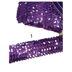 τρέσα ελαστική παγίετα 5cm σε 2 χρώματα