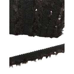 τρεσα μάλλινη  με παγίετα 2cm