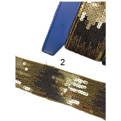 κορδέλα ατραντέ  με παγετες σε 3 χρώματα 5cm