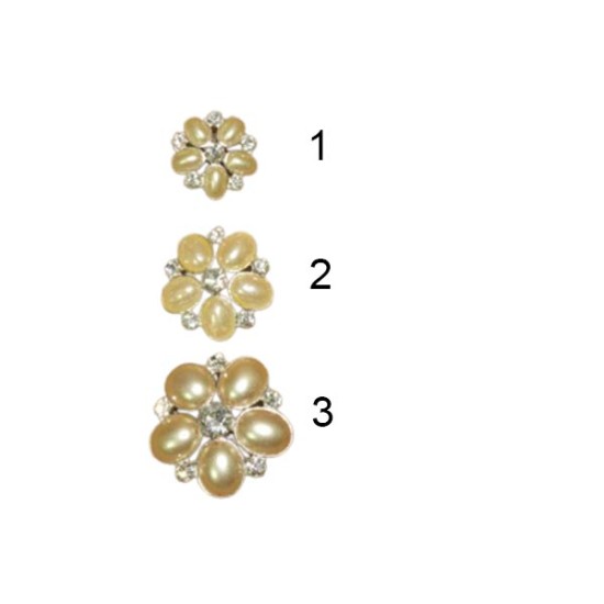 Κουμπί μόδας με μικρές πέρλες ()