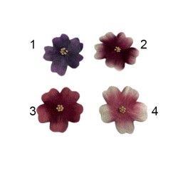 Λουλούδι τσόχινο σε 4 χρώματα Λουλούδι τσόχινο σε 4 χρώματα