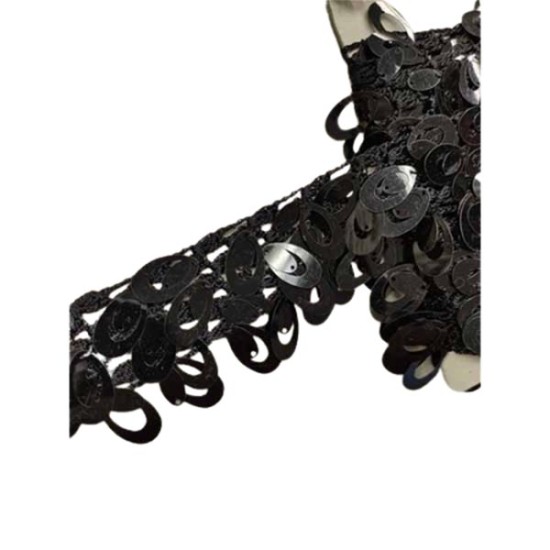 Κρόσσι με παγιέτα σχέδιο δάκρυ 5cm ()