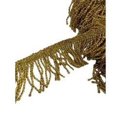 Στριφτό κρόσσι Μεταλλικό 6 cm σε χρυσό Στριφτό κρόσσι Μεταλλικό 6 cm σε χρυσό