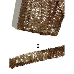 τρέσα ελαστική  με παγιέτες 3cm σε 3 χρώματα