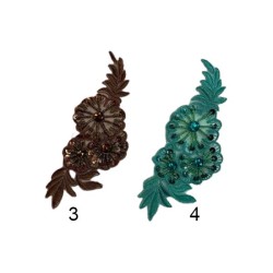 Ραφτά Μοτίφ Λουλούδια σε 4 χρώματα Ραφτά Μοτίφ Λουλούδια σε 4 χρώματα