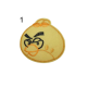 Ραφτό  Μοτίφ Angry birds σε 4 χρώματα  ()