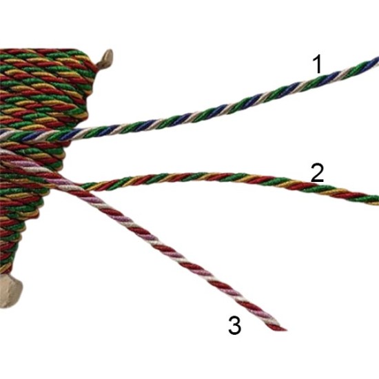 κορδόνι μεταλλικό πολύχρωμο 5mm ()