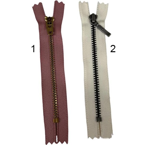 Μεταλλικά φερμουάρ 12 cm ()